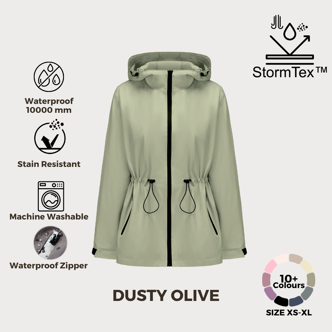 (BUY 1 GET 1 FREE) Women's Lightweight Water-repellent Raincoat Jacket