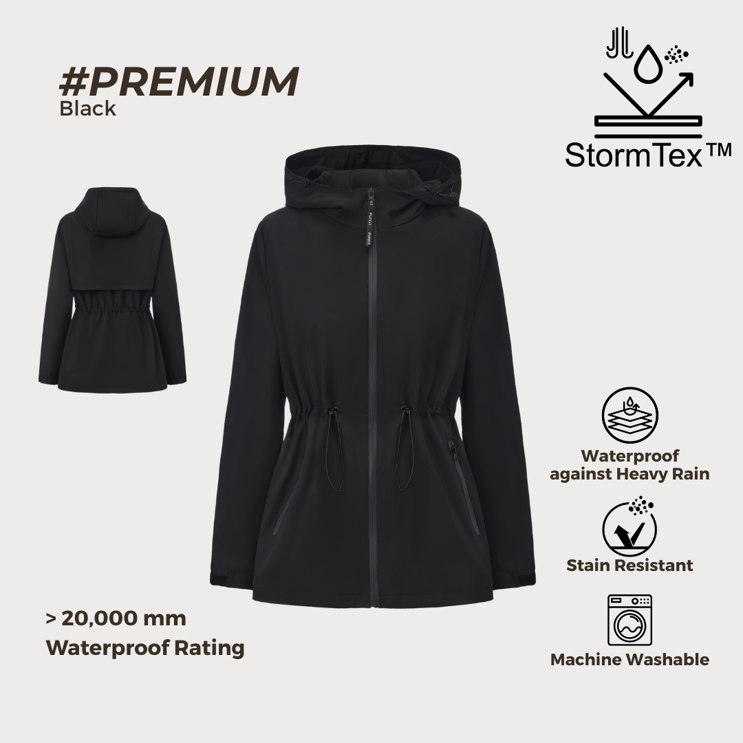(BUY 1 GET 1 FREE) Women's Lightweight Water-repellent Raincoat Jacket