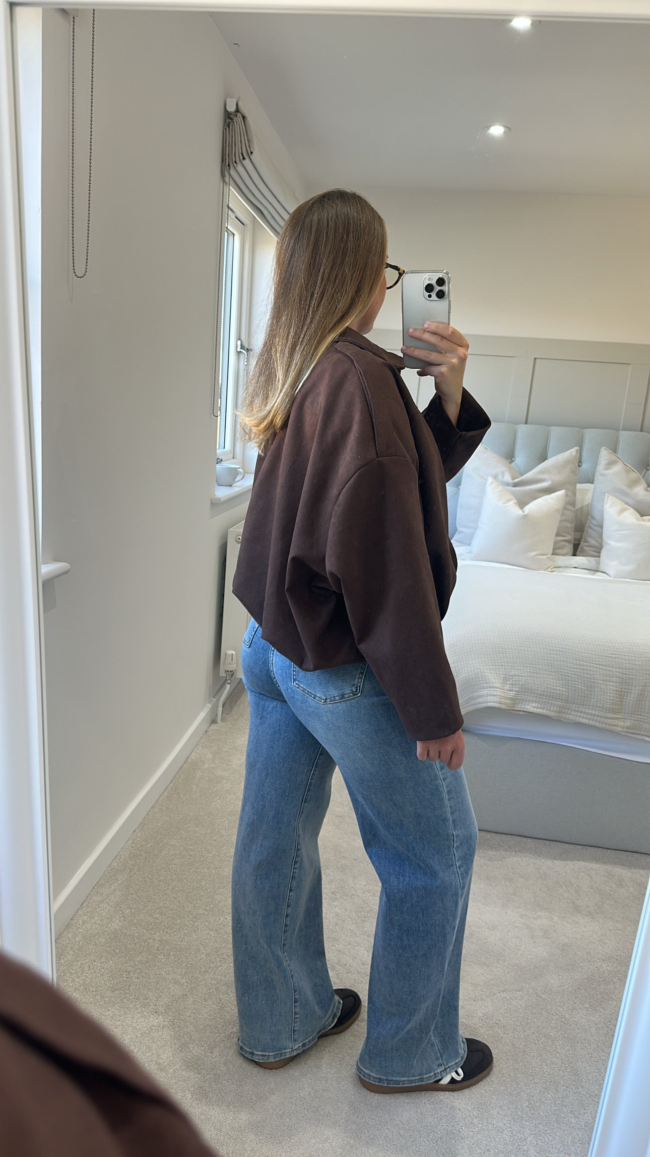 (BUY 1 GET 2 FREE) Suede bomber jacket
