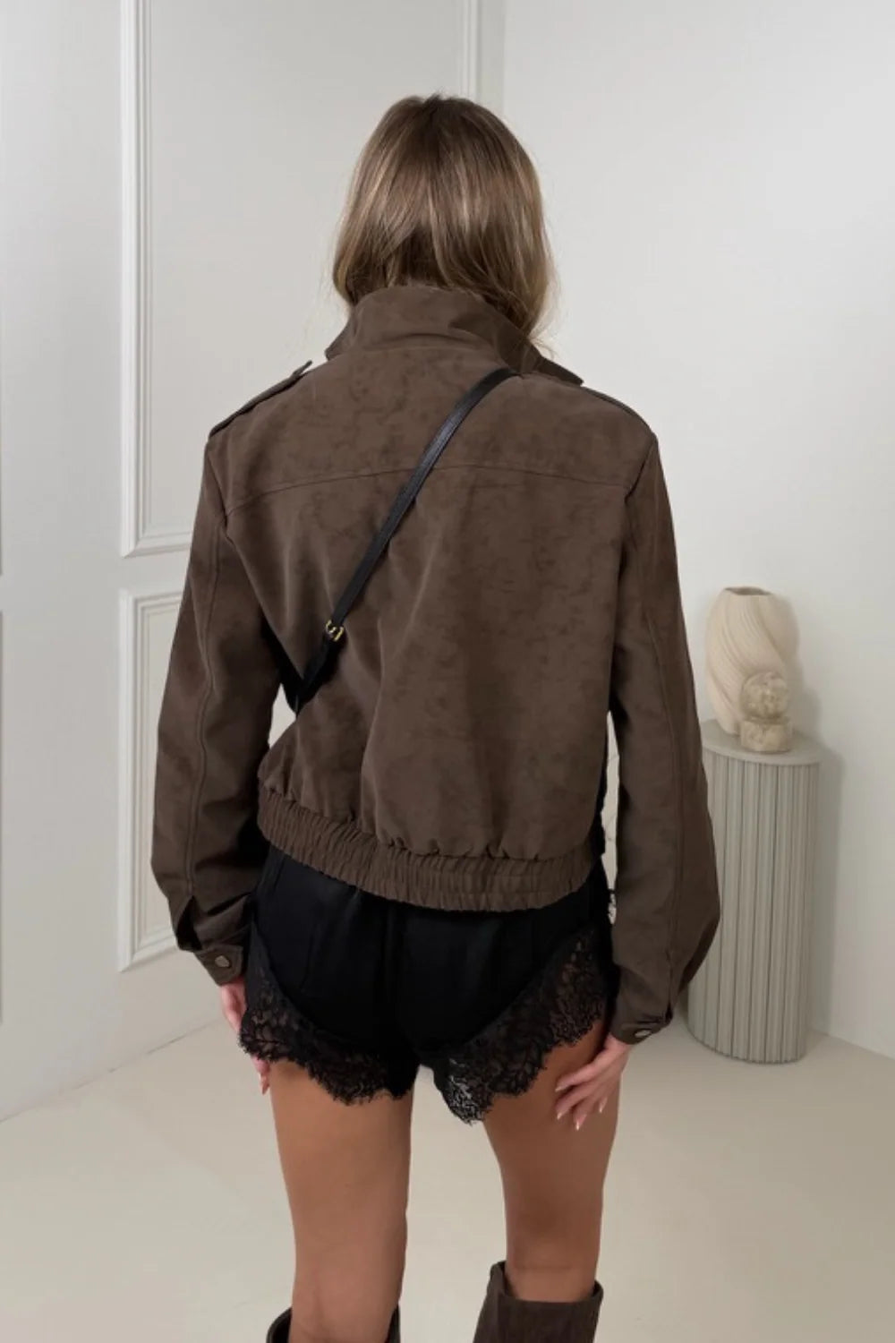 Jamie faux suede jacket