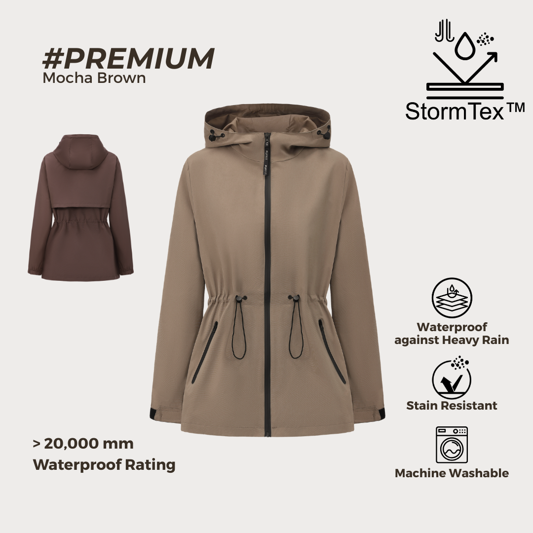 (BUY 1 GET 1 FREE) Women's Lightweight Water-repellent Raincoat Jacket