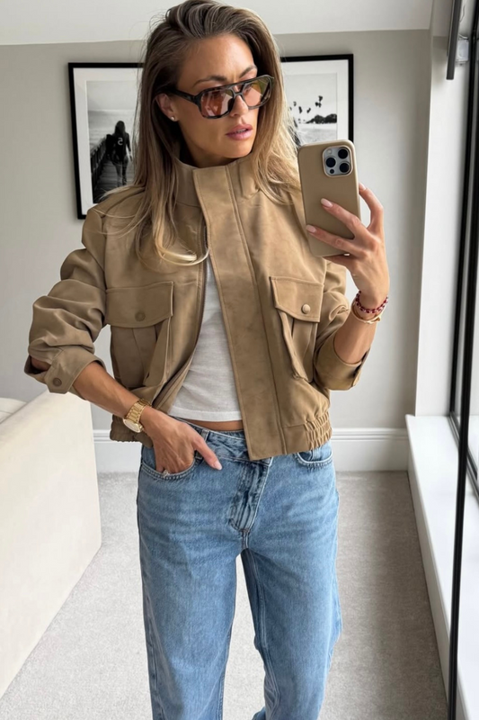 Jamie faux suede jacket