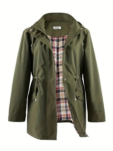 Waterproof Hooded Trench Coat