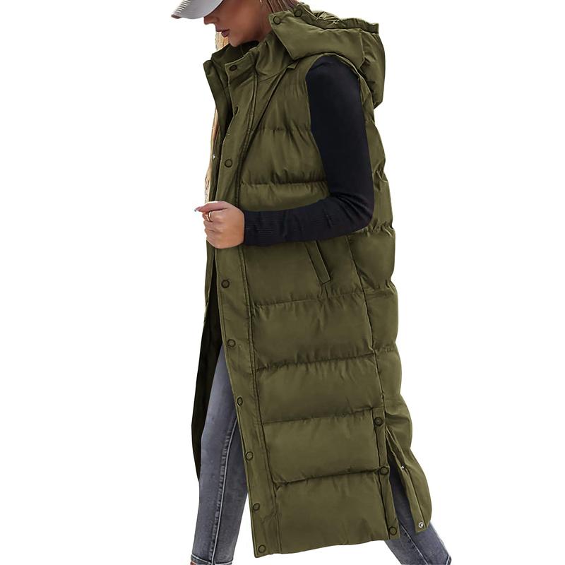 Winter Long Puffer Vest
